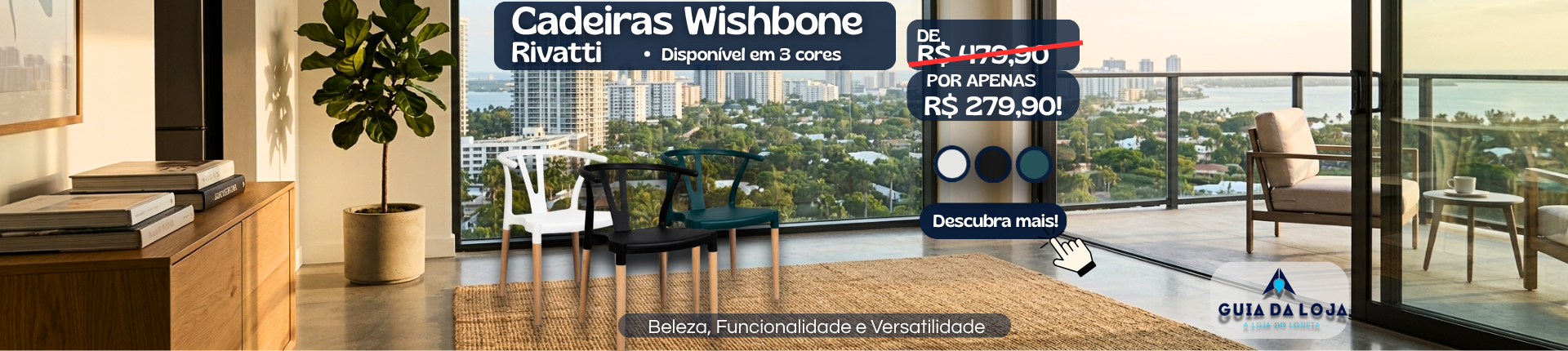 Banner Cadeira Wishbone
