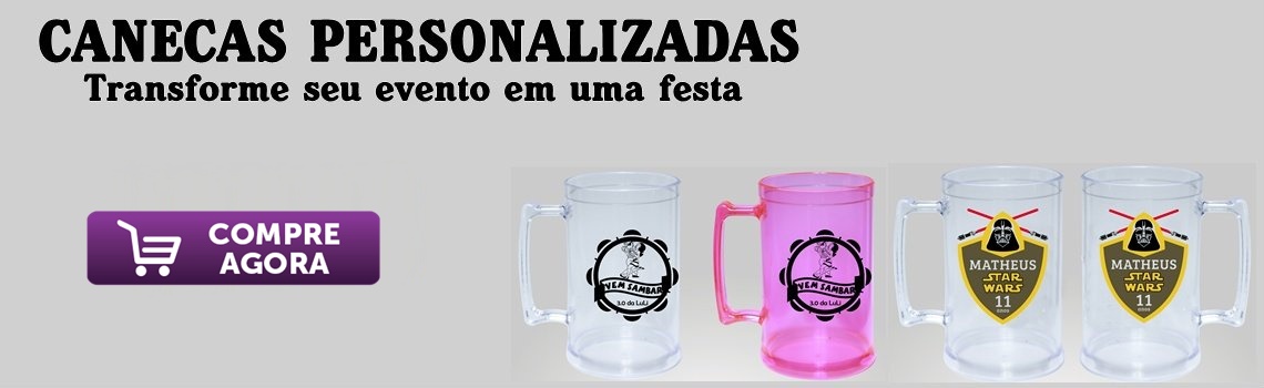 Canecas de acrílico personalizada