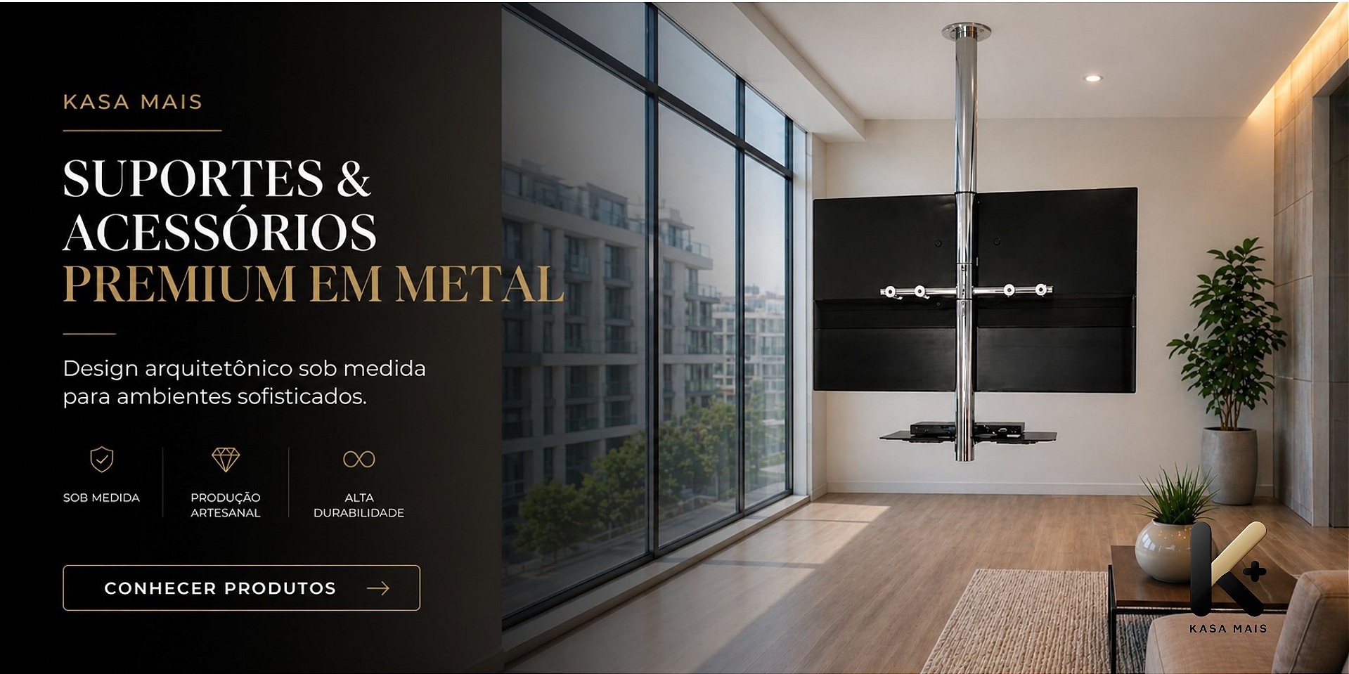 Suportes & Acessórios Premium em Metal