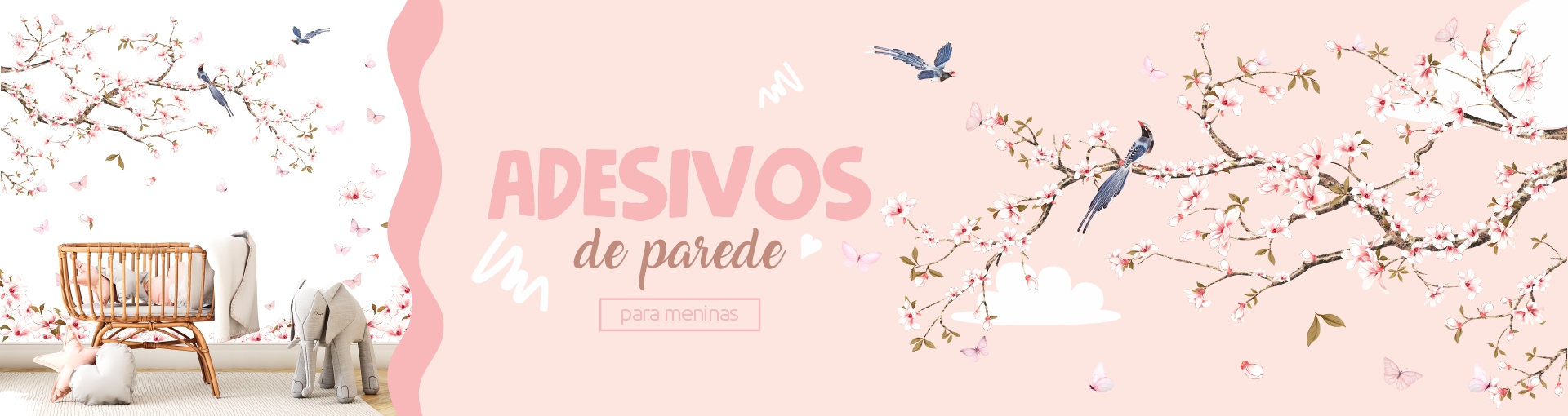 Full Banner - Adesivo de Parede Meninas