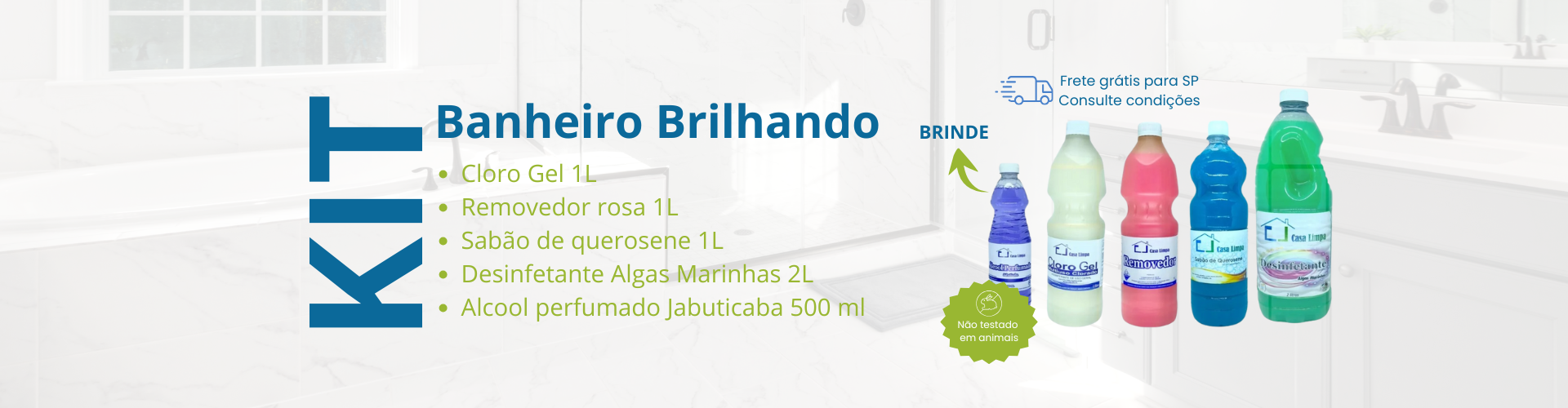Kit Banheiro Brilhando