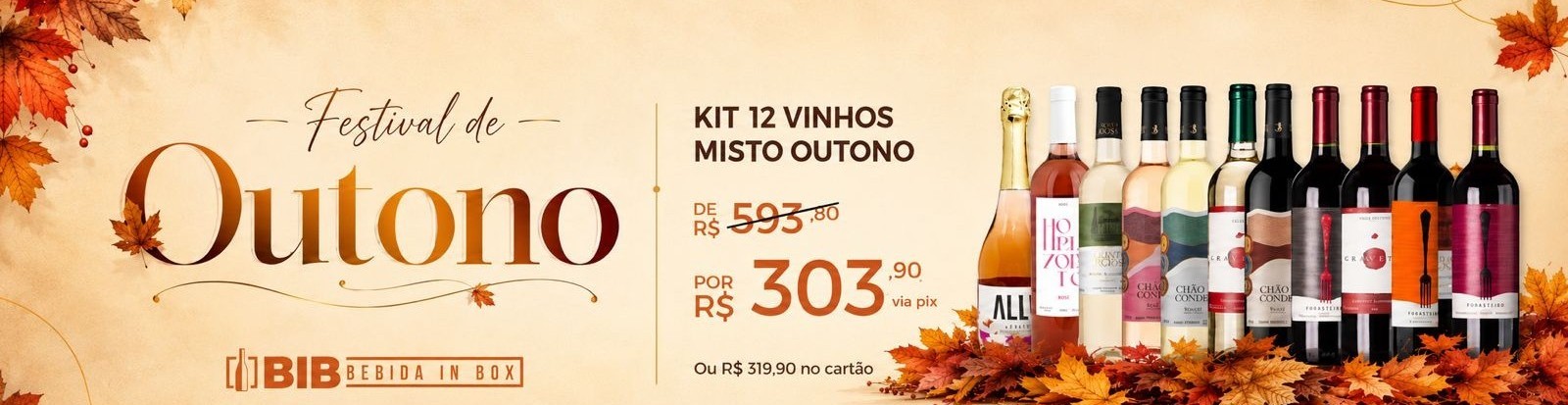 Kit 12 Vinhos Outono