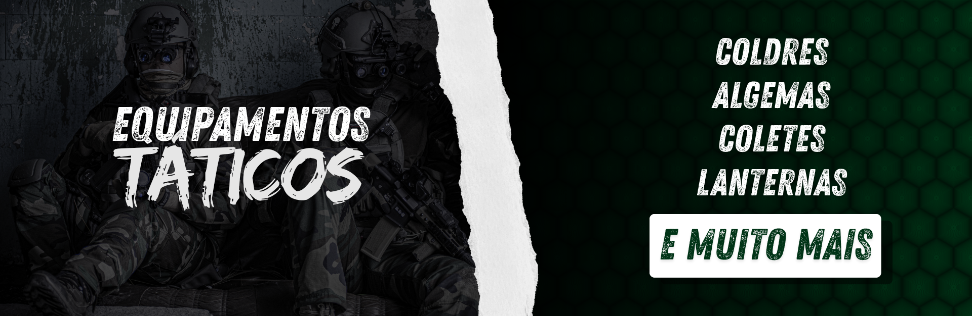 NOVO - Equipamentos táticos