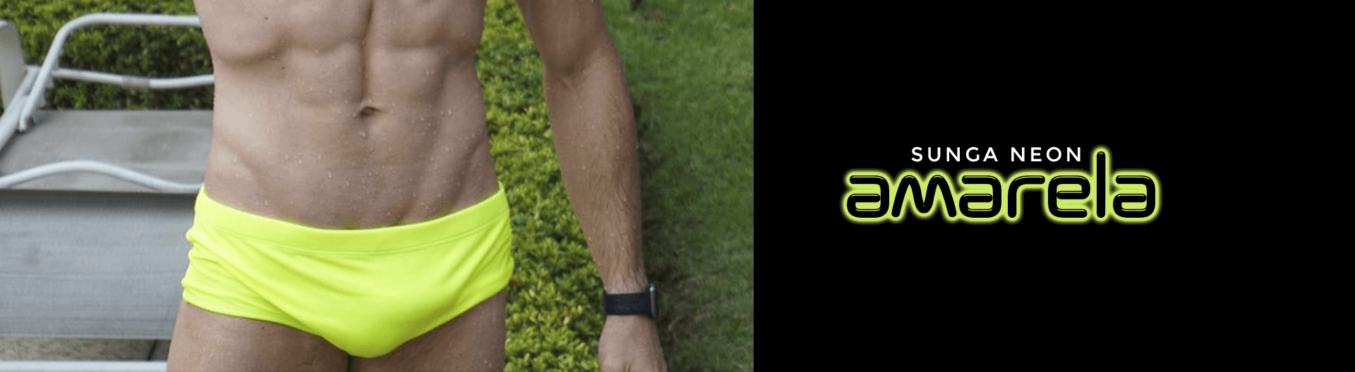Sunga Clássica Neon Amarela