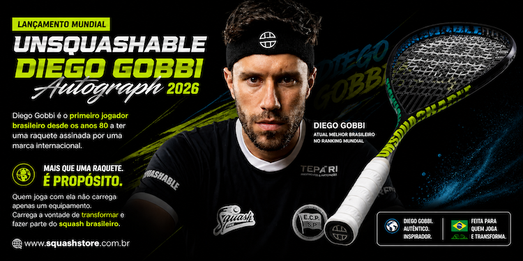 Raquete Unsquashable Diego Gobbi Autograph 2026