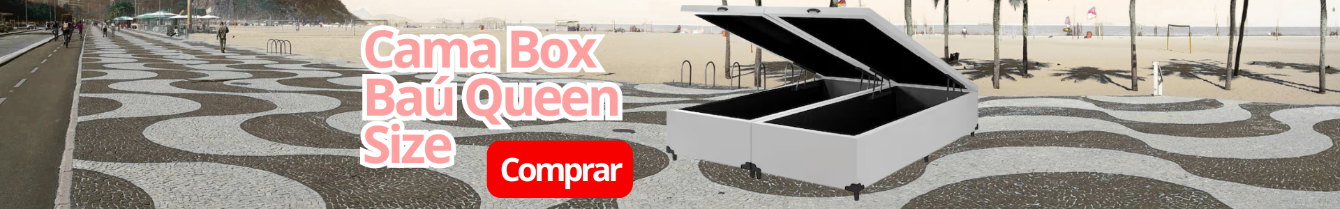 Cama Box Baú Queen Size no Rio de Janeiro com Frete e Montagem Grátis