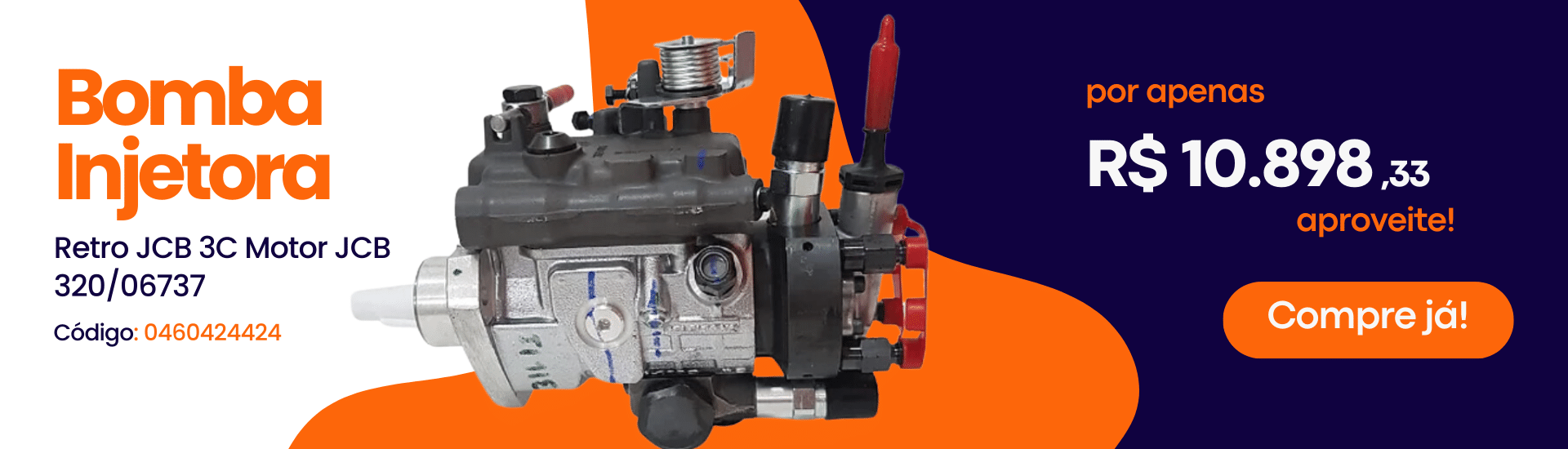 Bomba Injetora Retro JCB 3C Motor JCB 320/06737 V9323A251G