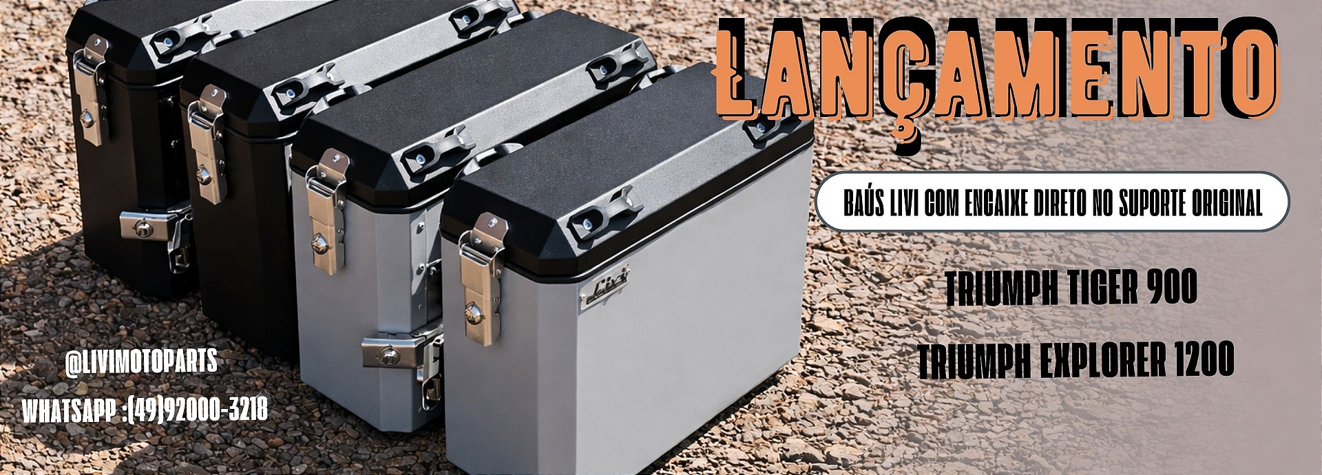 TRIUMPH 900 E 1200 ENCAIXE NO ORIGINAL