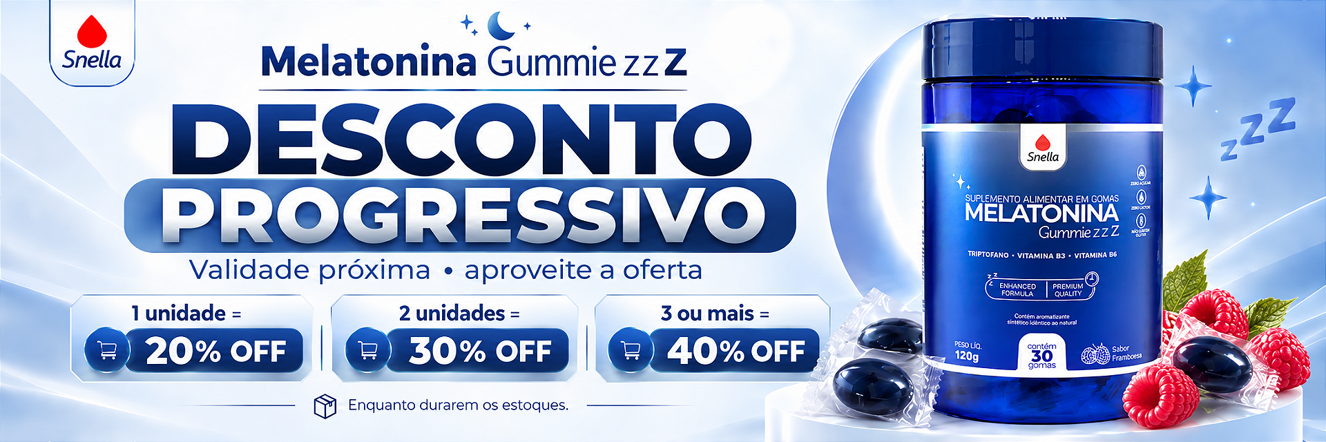 Desconto progressivo Melatonina