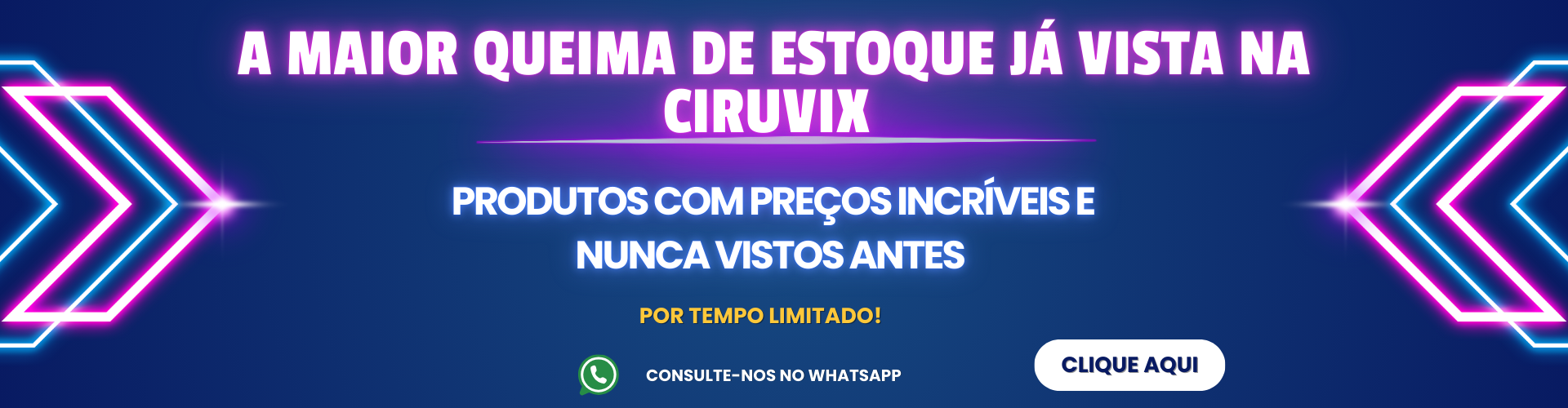 O MAIOR DESCONTO VISTO NA CIRUVIX