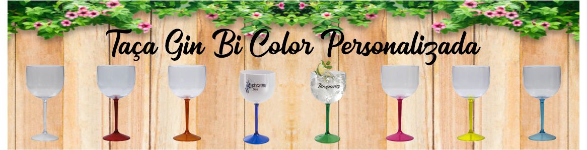 Taça Gin Bi Color Personalizada