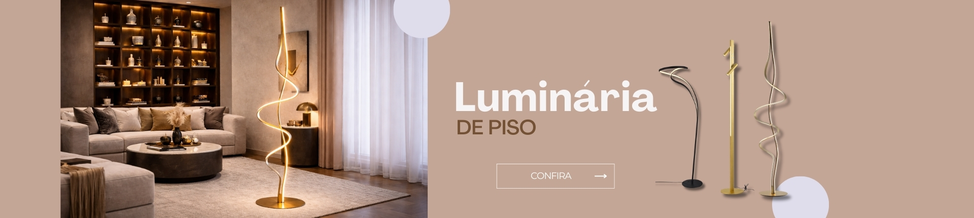 Banner Luminária de Piso