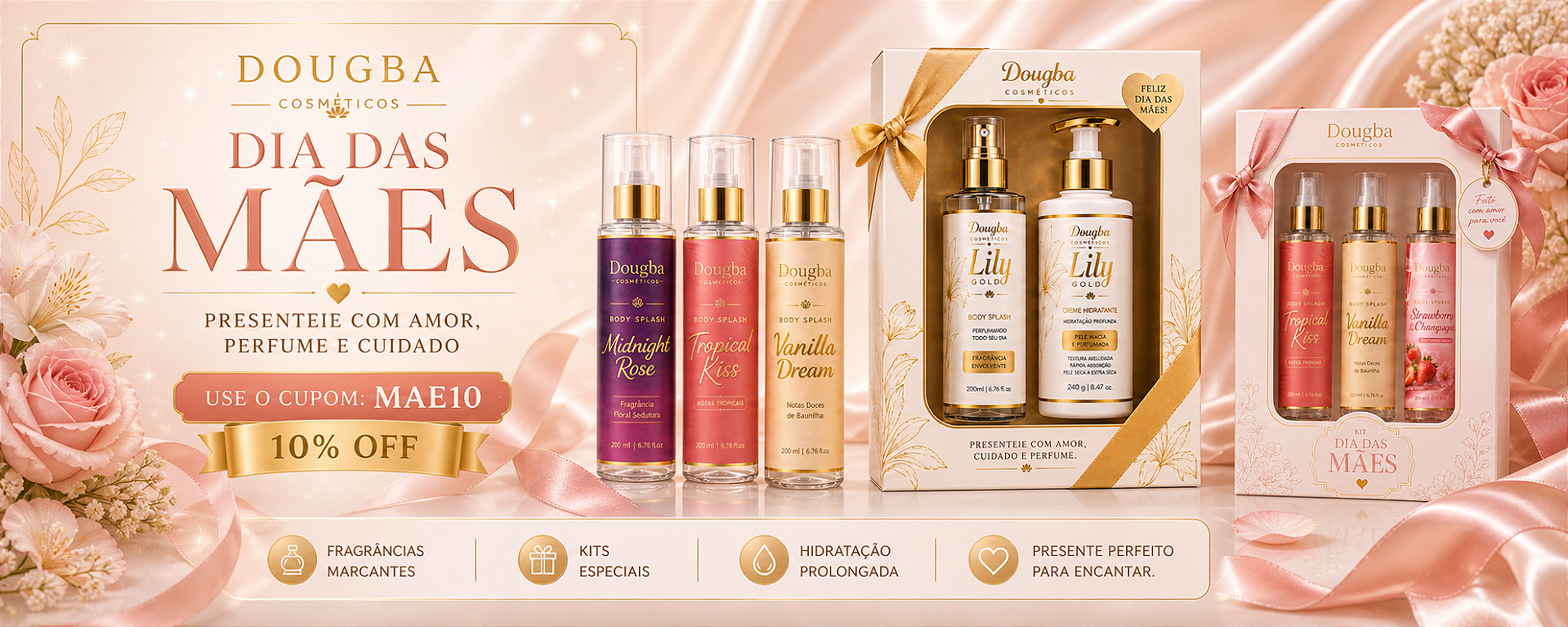 Body Splash Lily Gold 200ml