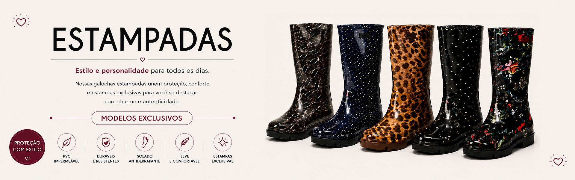 Galochas Estampadas