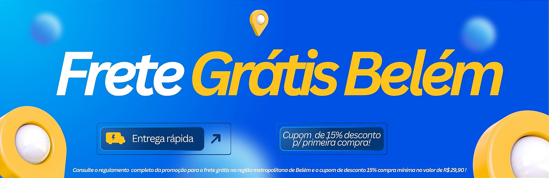 Frete Grátis e Cupom de desconto de 15%