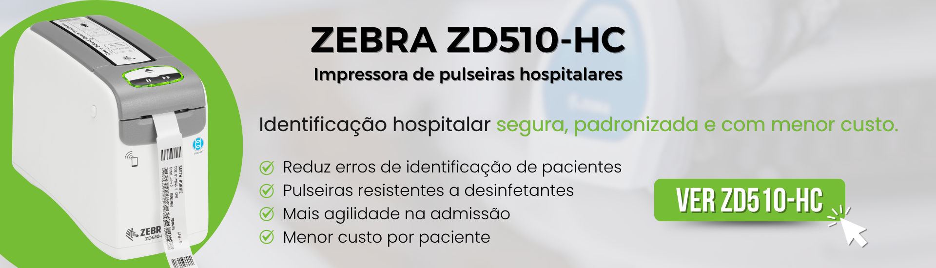 Impressora Pulseiras ZD510