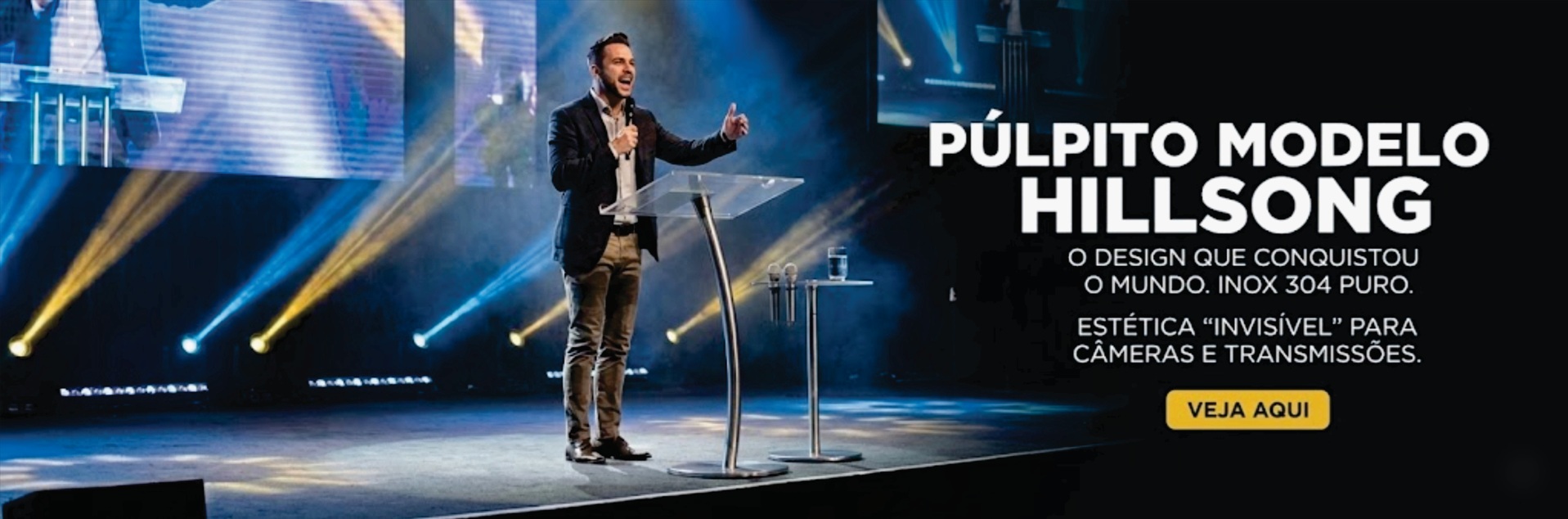 Púlpito de Inox Hilsong