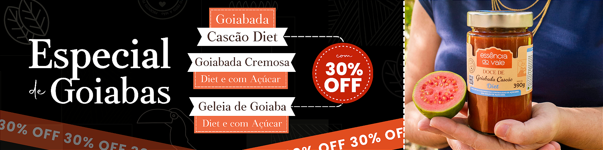Goiabas com 30% OFF