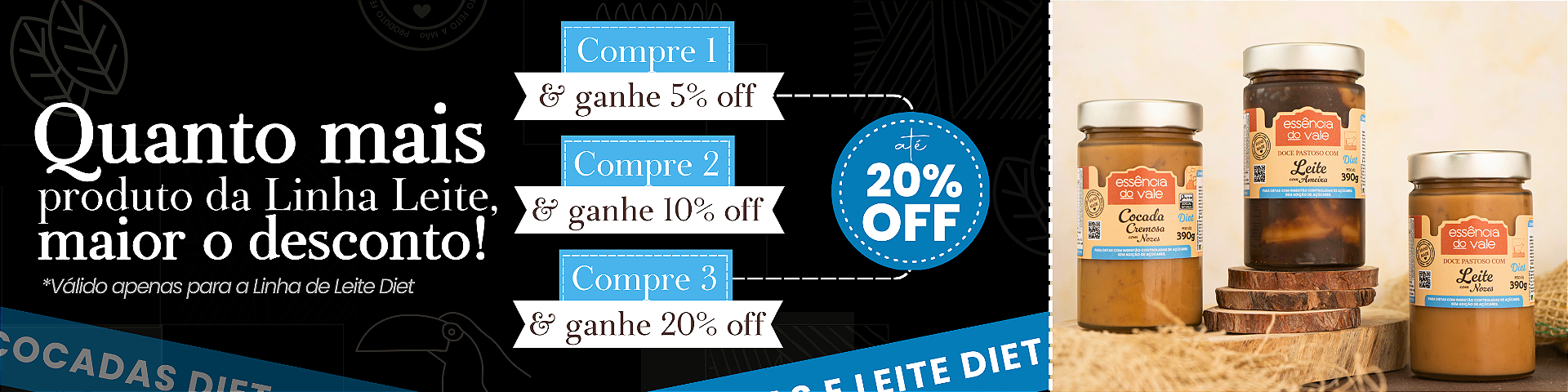 Linha Leite Diet - 20% OFF