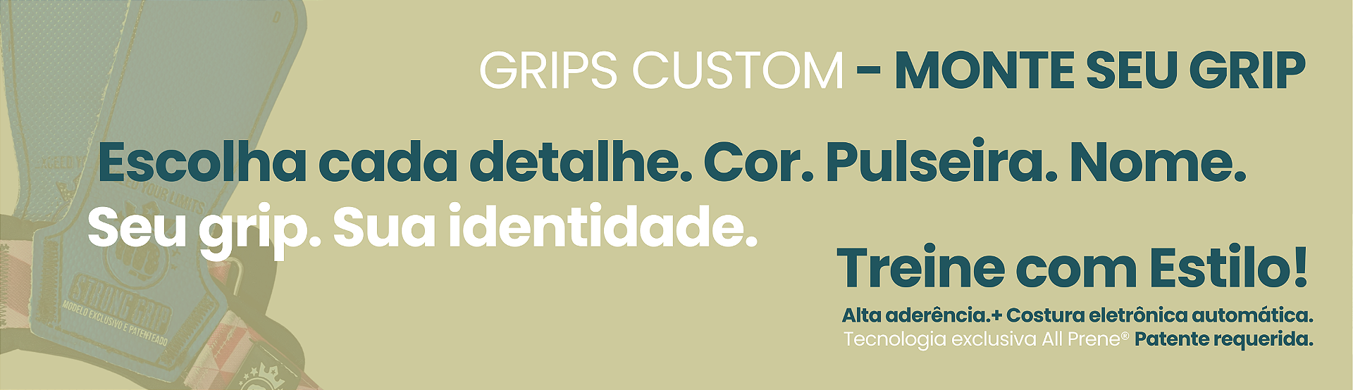Banner Vitrine - CATEGORIA GRIPS CUSTOM - MONTE SEU GRIP