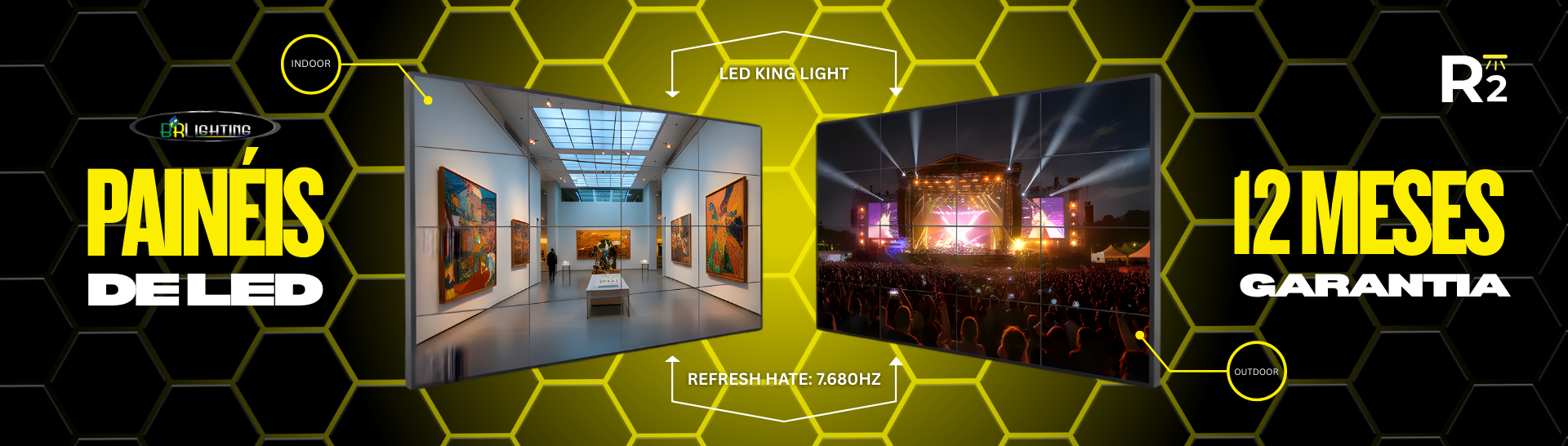 Painéis indoor e outdoor