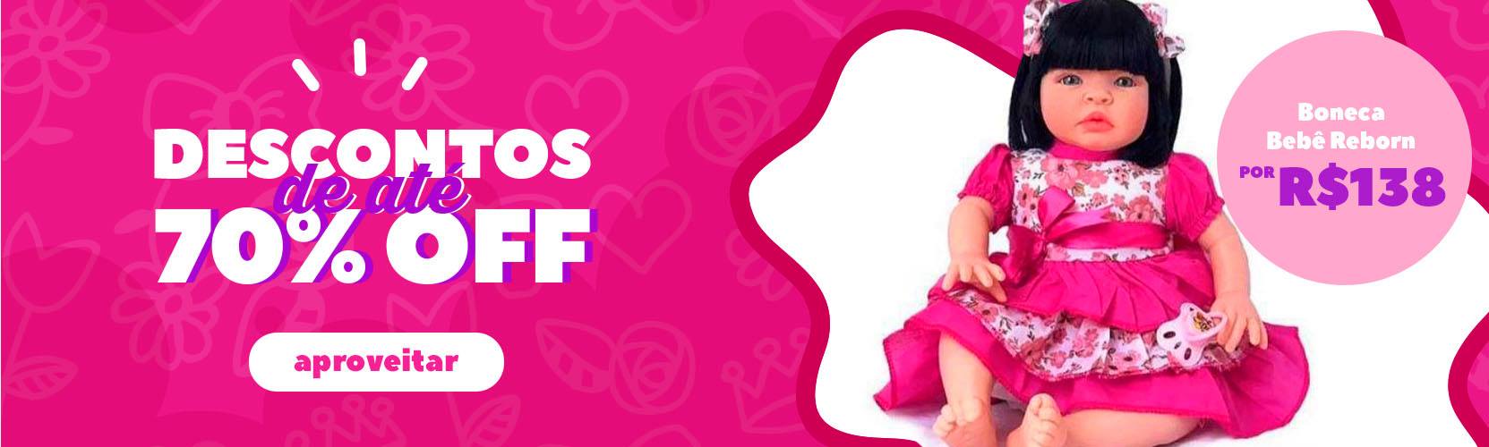 Boneca Baby Kiss com Kit Enxoval