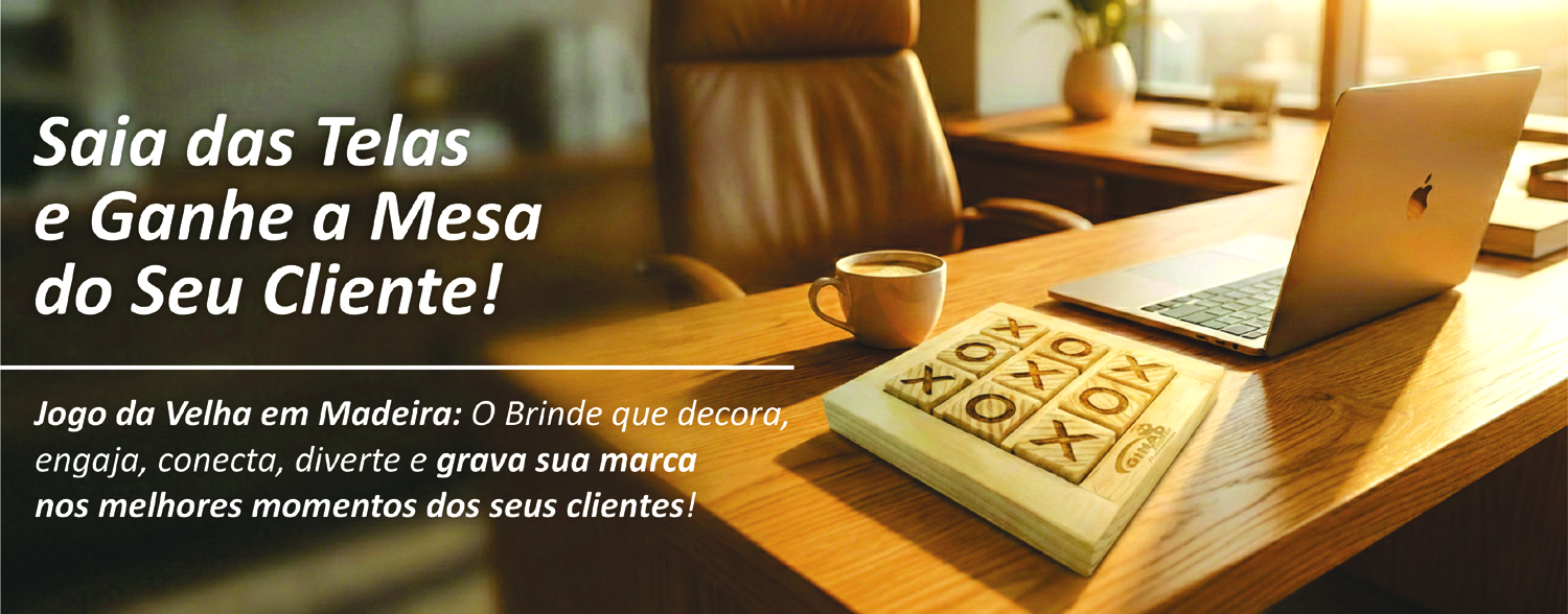 Jogo da Velha em Madeira Personalizado