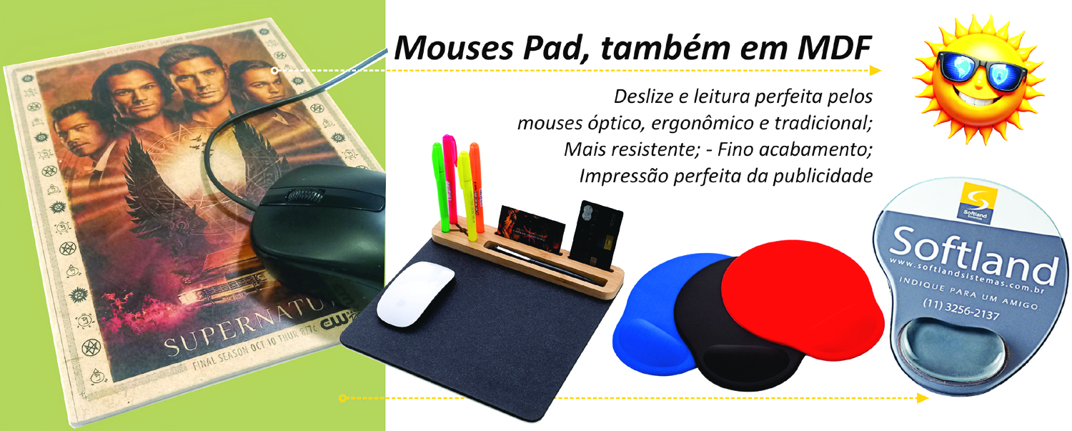 Mouse Pad Óptico, Ergonômico, Gel e Espuma