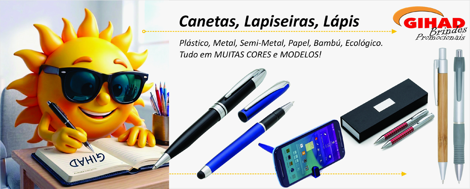 Canetas, Lapiseiras, Lápis