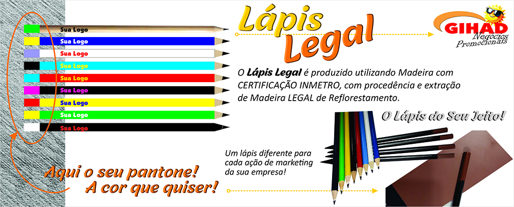 Lápis Personalizado Legal