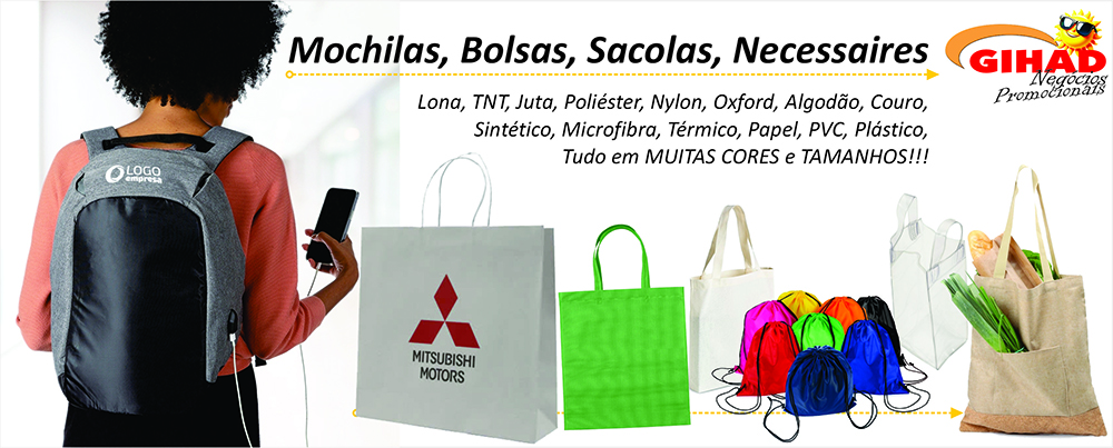 Mochilas, Bolsas, Sacolas, Necessaires