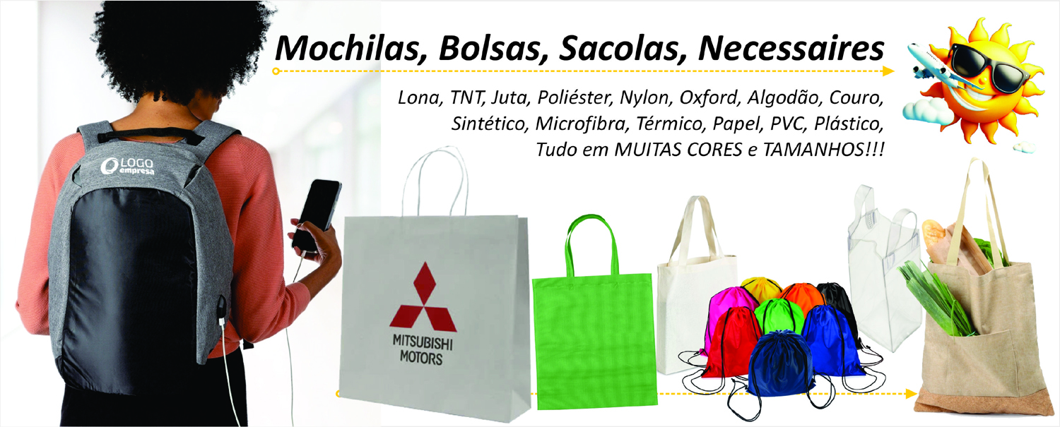 Mochilas, Bolsas, Sacolas, Necessaires