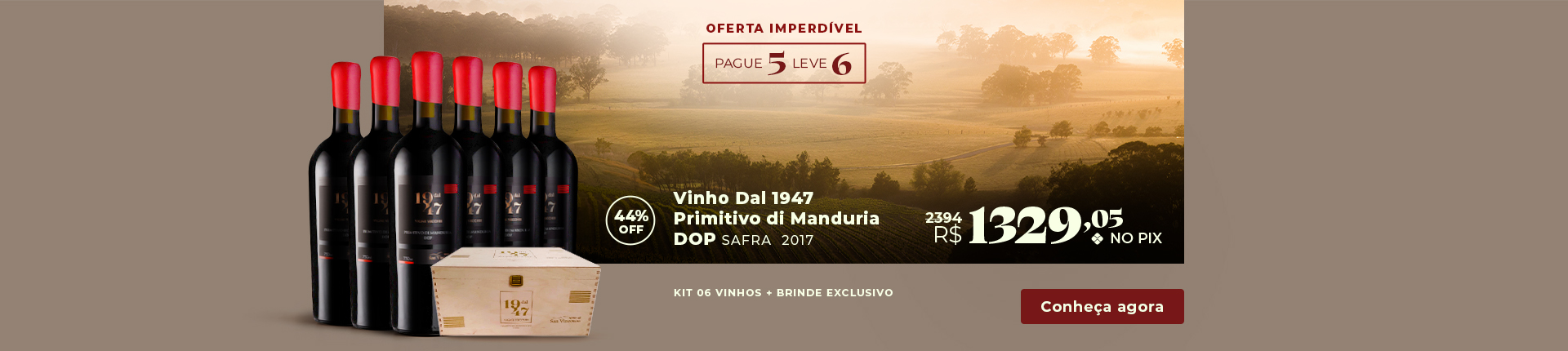 Full Banner Kit Vinho Dal 1947 Primitivo di Manduria