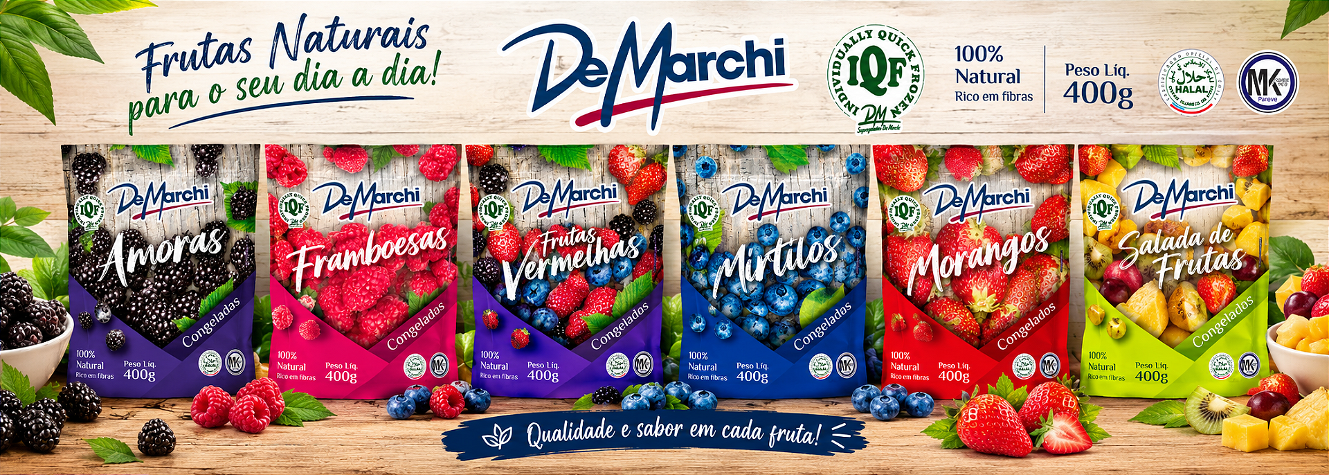 FRUTAS 400G NOVA EMBALAGEM