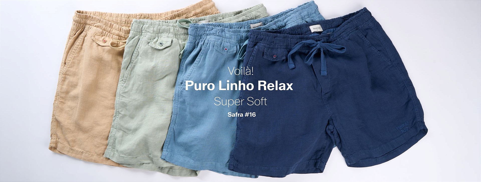 Novas bermudas linho stone s#16