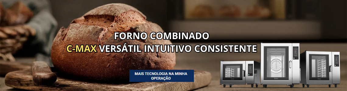 Forno COMBINADO C-MAX versátil intuitivo consistente