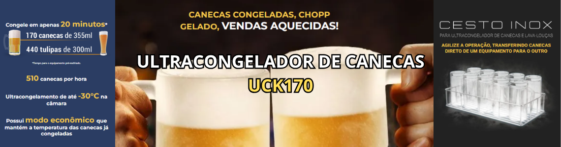 Ultracongelador de canecas  UCK170