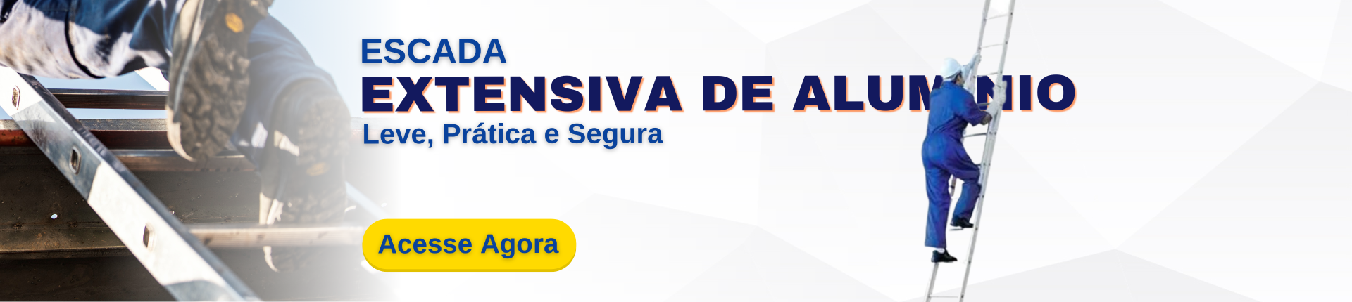 ESCADA EXTENSÍVEL ALUMÍNIO 3 EM 1