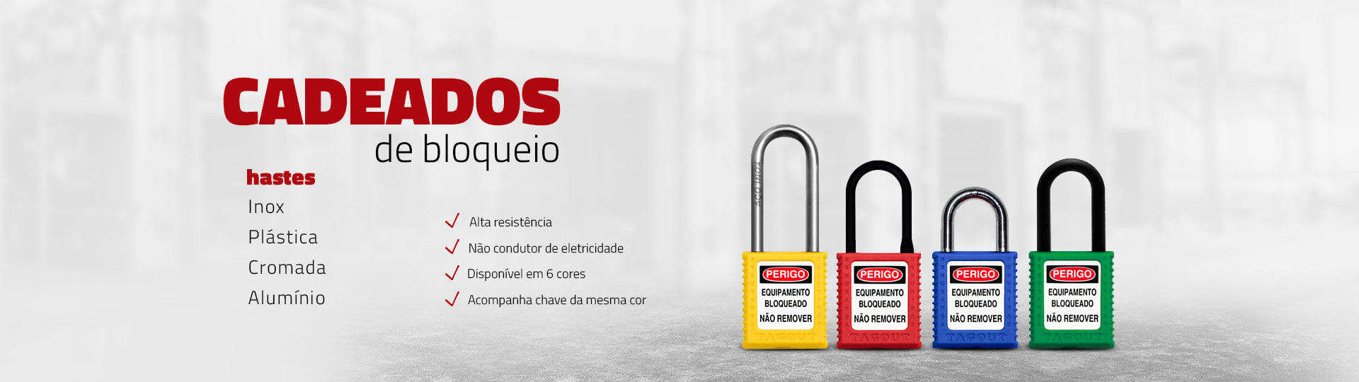 Cadeados de bloqueio