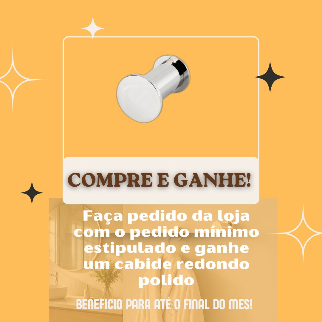 Cabide redondo brinde julho 2026 mobile