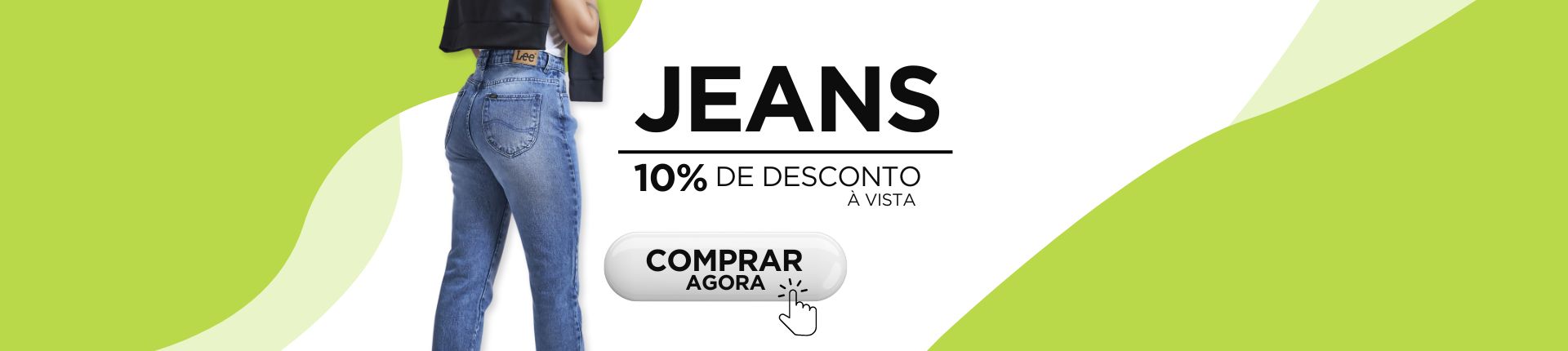 jeans 10% de desconto á vista