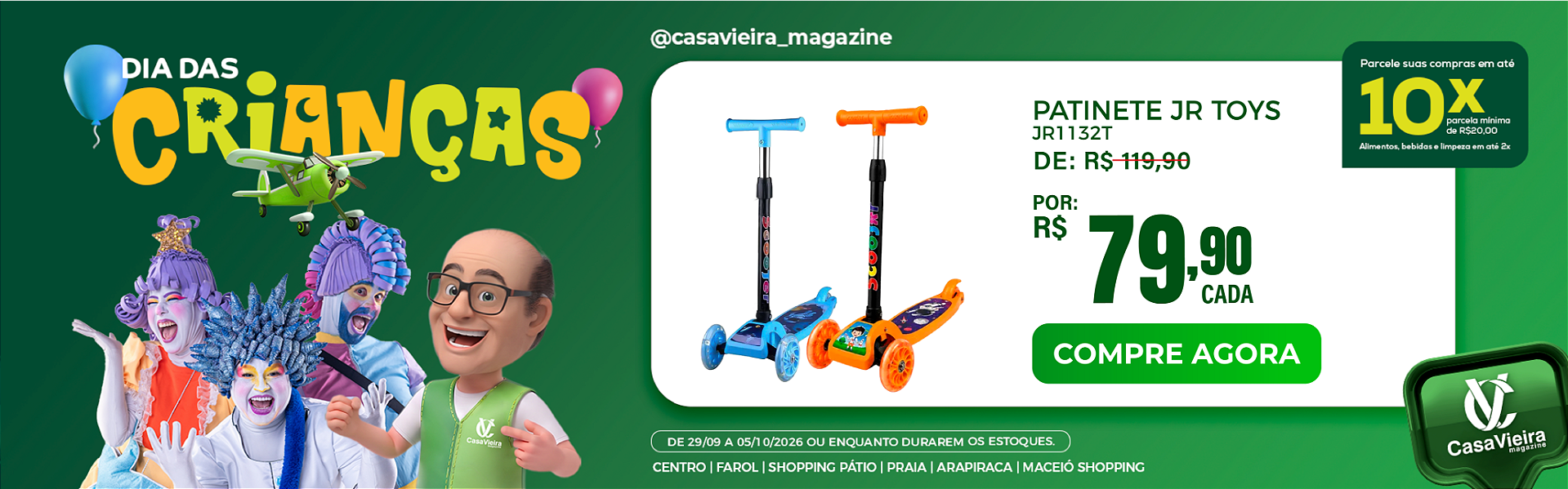 Patinete Júnior Toys