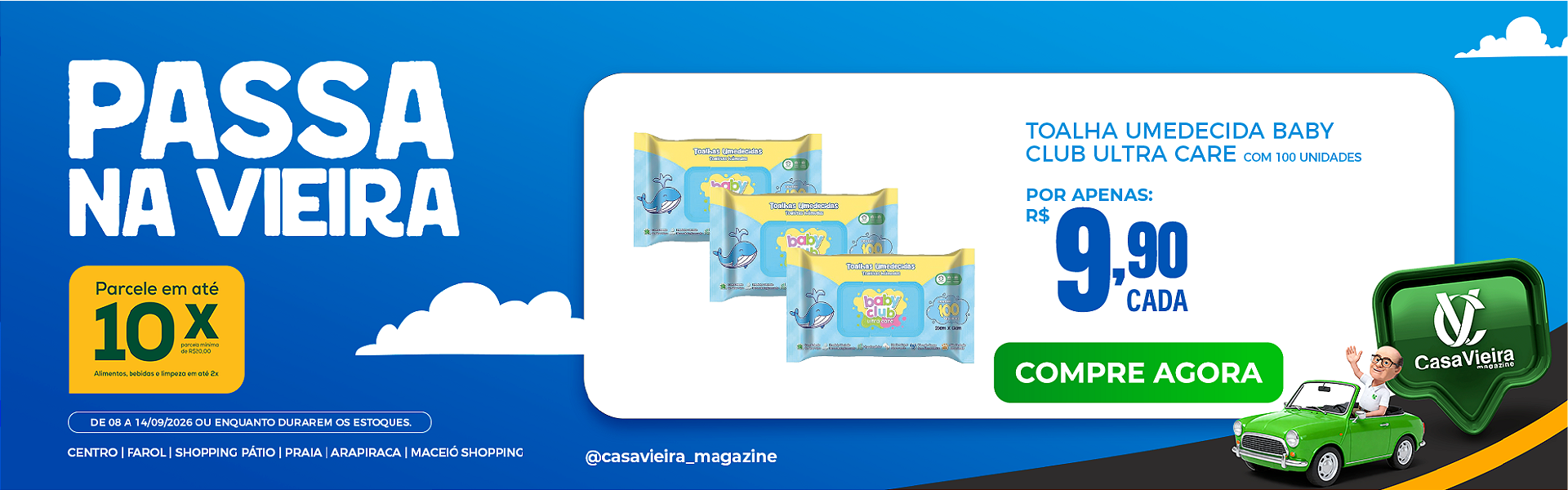 Toalha Umedecida Baby Club Ultra Care Com 100
