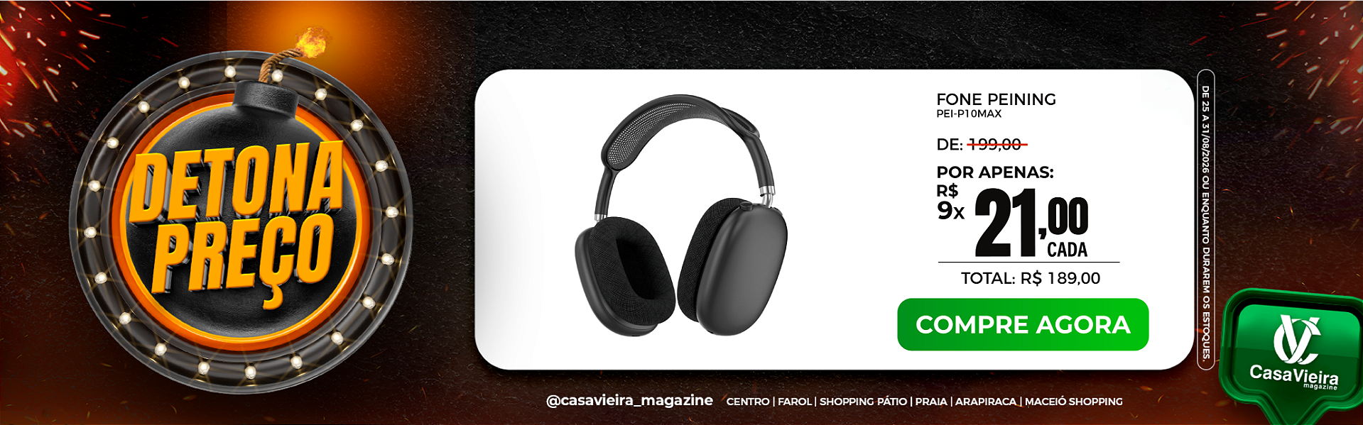 Fone De Ouvido Peining Max Music Power