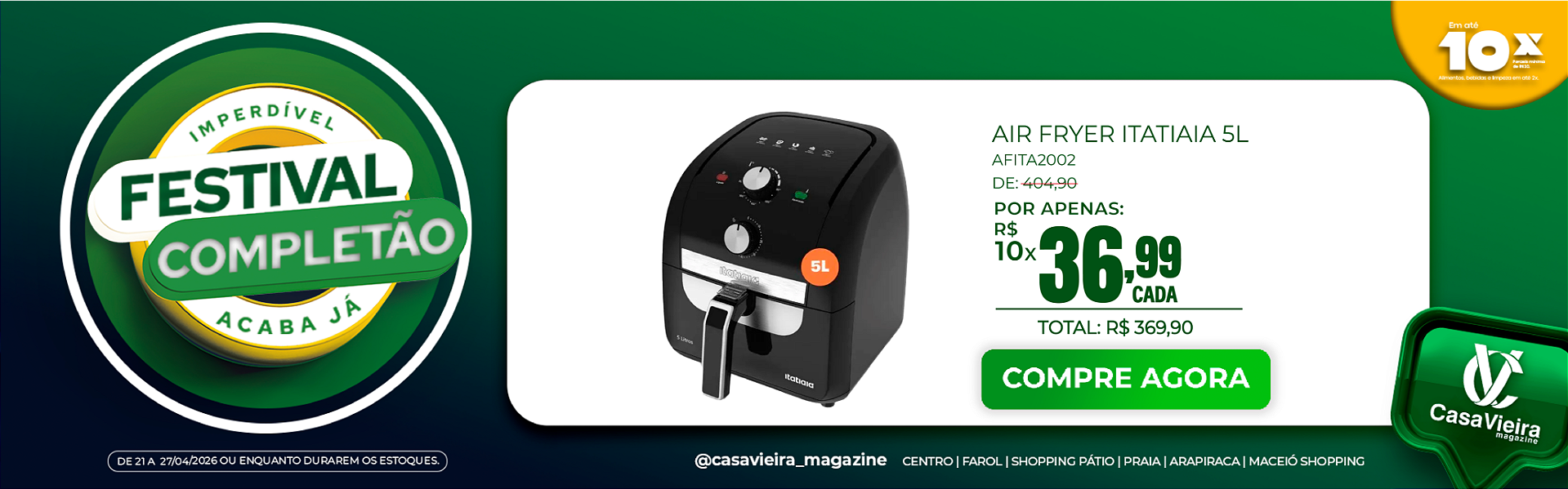 Air Fryer Itatiaia 5 Litros 220V