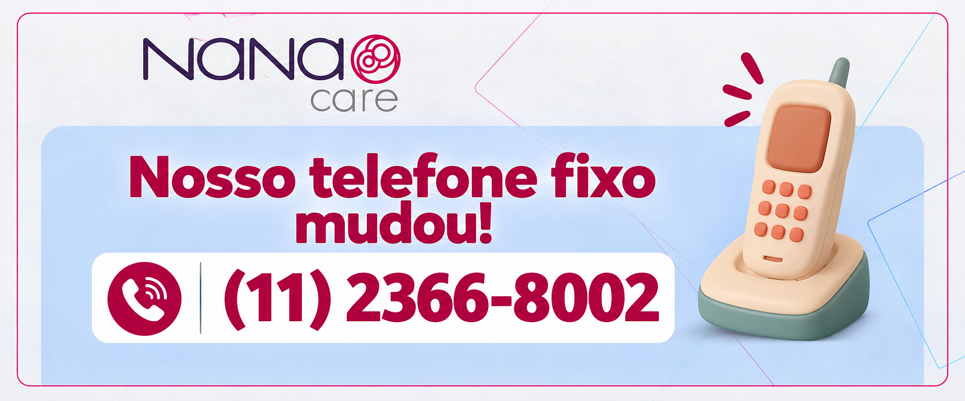 Banner tel fora do ar