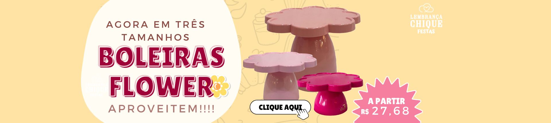 Full banner - boleira flower