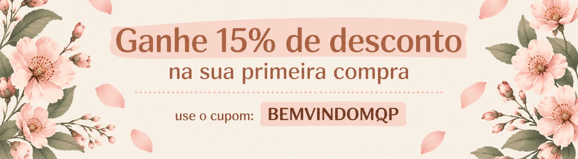 Bem vindso Cupom 15 - LDE