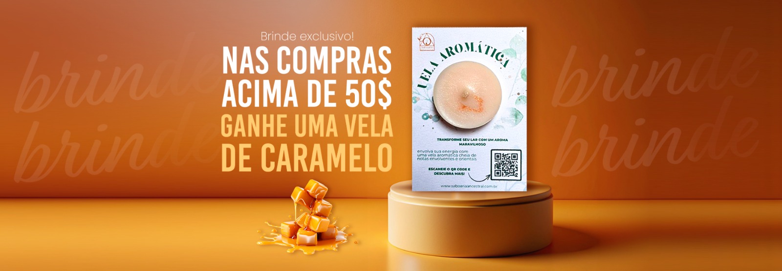 Brinde - Vela Caramelo