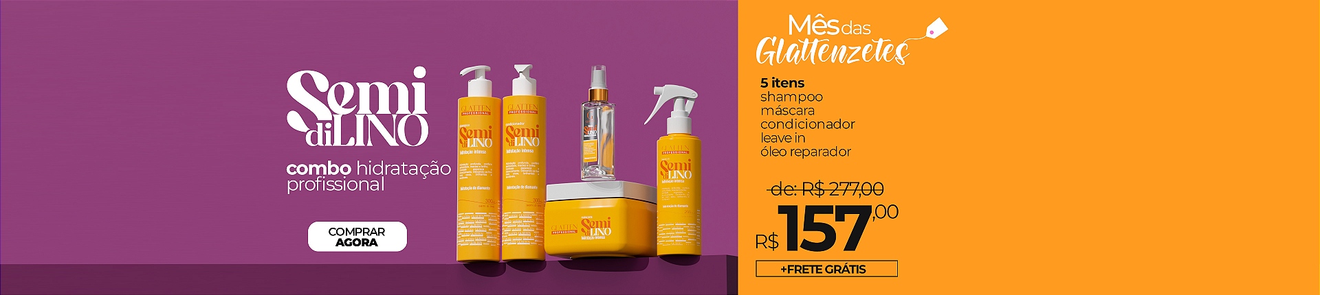 Mês das Glattenzetes Kit Semi di lino